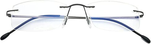 Rimless Readers Blue light proof reading glasses Women Men Anti Glare Filter Lightweight Eyeglasses in Kuwait