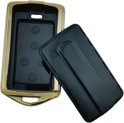 2 قطعة 5 أزرار TPU Smart Key Fob لـ 2023 2022 2021 Jeep Grand Cherokee L 2022 2023 Grand Cherokee Grand Wagoneer Key Fob Cover M3NWXFOB1 (أسود (أ)) in Kuwait