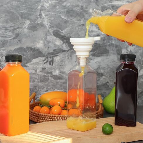 Moretoes 64pcs Shot Bottles with Caps 2oz Bottles with Caps, Empty Juice Bottles for Juicing, Reusable Juice Containers with Labels, Funnel and Brush for Milk Ginger Shots Drinking and Other Beverages in Saudi Arabia