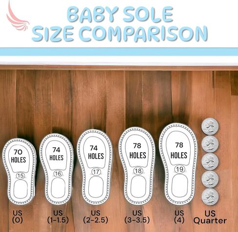 Ann G Baby Shoe Soles with holes for crocheting, Soft, flexible, nonslip, comfortable (White, 0) in Saudi Arabia