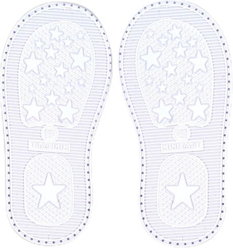 Ann G Baby Shoe Soles with holes for crocheting, Soft, flexible, nonslip, comfortable (White, 0) in Saudi Arabia