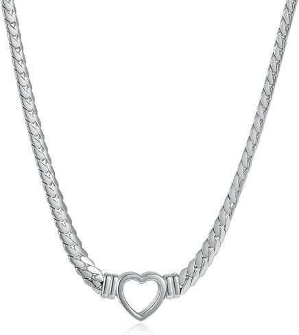 Gold Plated Love Heart Chain Necklace-Adjustable Length Necklace for Women Dainty Jewelry-Chain Necklace for Teen Girls-Gift for Birthday-Valentine’s Day-Christmas in Saudi Arabia