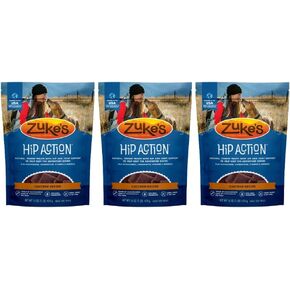 Zuke's Hip Action Natural Dog Treats, 1 lb, Pack of 3