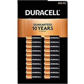Duracell - CopperTop AA Alkaline Batteries - long lasting, all-purpose Double A battery for household and business - 40 Count
