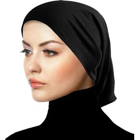 Middle Eastern Mall Beanie Hijab Cap Chemo Under Scarf Cotton Tube Headband for Women