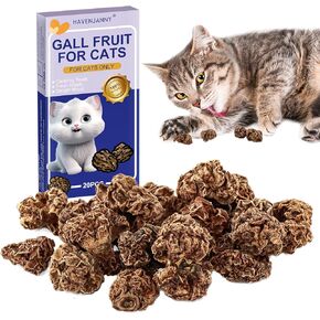 HavenJanny 20g Dried Silvervine Gall Fruit, Natural Silver Vine Cat Chew Toy, Matatabi Cat Toy for Dental Cleaning Hard chew Cheer up