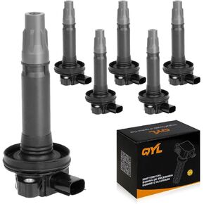 QYL Pack of 6Pcs Ignition Coils Replacement for Ford Taurus Explorer F-150 Mustang Transit 150 250 350/Lincoln Mks Mkt Mkx Mkz #UF-553 UF-595 5C1652 E1053