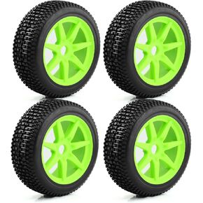 إطارات RC مثبتة مسبقًا 4.6 بوصة عرض 1.65 بوصة حافة 7 تكلم 17 مم سداسية لـ Arrma Typhon 6S BLX Typhon 3S BLX Typhon Mega 550 ترقيات (أخضر) in Kuwait