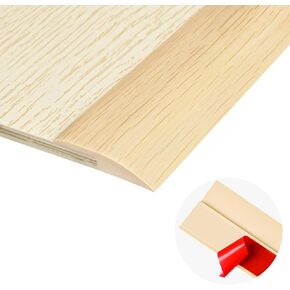 10Ft Carpet Floor Transition Strip, Self Adhesive Floor Edging Trim Strip, PVC Threshold Cover for Doorway, Floor Divider Strip Suitable for Threshold Height Less Than 5 mm - Gray Wood Grain