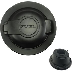 68250120AA Fuel Filler Tank Door Cover Gas Cap Compatible With Dodge Challenger 2008-2023, Matte Black