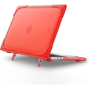 Tuiklol for MacBook Air 13.6 inch Case 2024 2023 2022 Release A3113 A2681,Heavy Duty Hard Shell Cases with Protective Case with Keyboard Cover,Screen Protector, USB Adapter for MacBook Air M3/M2,Red