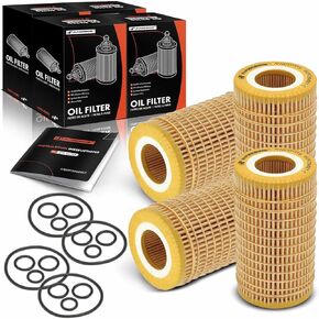 A-Premium 4-PC 10K Miles Protection Oil Filter Compatible with Mercedes-Benz C230/240/250/280/300/32 AMG/320/350/43 AMG/55 AMG, E280/300/320/350/430/500/55 AMG/550 & Chrysler & Dodge & Freightliner