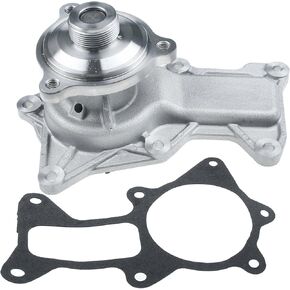 A-Premium Engine Water Pimp W/Gasket [OHV, 6Cyl 3.8L] Compatible with Jeep Wrangler 2007 2008 2009 2010 2011, Replace for# 04666044AA, 4666044AB, 68052747AA