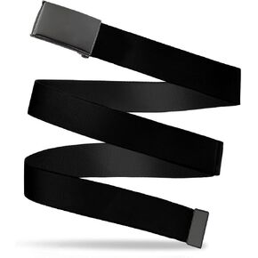 Buckle-Down mens Buckle-down Web Black 1.25" Belt, Multicolor, 1.25 Wide - Fits up to 42 Pant Size US