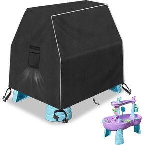 Kovshuiwe Kids Water Table Cover Fit Step2 Rain Showers Splash Pond Water Table, 210D Waterproof Dust Proof Anti-UV Outdoor Toys Cover-Cover only…
