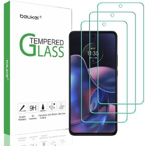 beukei (3 Pack) Compatible for Motorola Moto Edge (2022) [Not Fit for Moto Edge+2022 Version] Screen Protector Tempered Glass, (6.6 inch) Touch Sensitive,Case Friendly