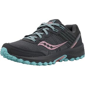 حذاء الجري Saucony Excursion TR14 فحمي/وردي للنساء - 6 M US