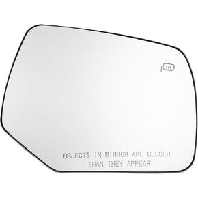 X AUTOHAUX Car Rearview Right Side Heated Mirror Glass for Ford Escape 2008-2012 AL8Z17K707E Replacement Heated Mirror Glass with Backing Holder