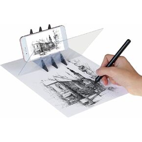 Drawing Painting Sketch Optical Mirror Reflection Projection Tracing Plate Board Portable Optical Tracing Board Image Projector Optical Painting Board Sketching Tool for Kids, Beginners, Artists, etc