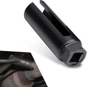 Pack-1 Car Sensor Disassembly and Assembly Tools, Side Opening Drive Offset Sensor Socket, 3/8 Hexagonal Nut Slotted Design Sensor Sleeve Wrench, Universal for Most Cars Accessories (Silver)