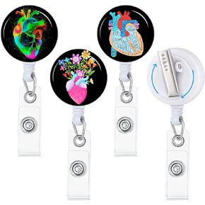 Gctriki 3 Pieces Dumpster on Fire Badge Reel Retractable with Alligator Clip, Funny Retractable ID Badge Holder ID Card Holder Name Badge Clip, Nurse Medical Teacher Student Office Work Supplies
