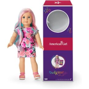 American Girl Truly Me 18-inch Doll #129 with Lt Blue Eyes, Multicolor Hair, Lt Skin with Warm Olive Undertones, for Ages 6+