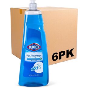 Clorox Ultra Concentrated Dish Soap, Apple Blossom Scent Dishwashing Liquid Soap, 26 FL Oz, Bleach-Free Formula Dish Soap Liquid Powers Through Grease