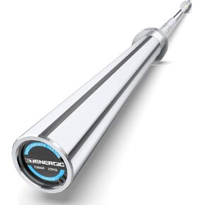 45LB Olympic Barbell 7 Foot Bar with Hard Chrome Sleeves for 2" Olympic Plates 1500-lbs Capacity Available, for Gym Home Exercises, Weightlifting, Powerlifting