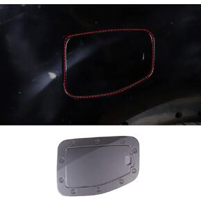 PIUGILH Fit for Ford Ranger 2015-2021 Fuel Filler Gas Tank Cap Cover, ABS Car Gas Cap Fuel Cover, Fuel Filler Cap Anti-Scratch Protection Trim Cover (Carbon Fiber Pattern)