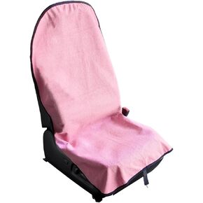 Car Waterproof Towel Front Seats Seat Covers, Washable Seat Protector, Fit Beach Swimming Outdoor Sports, Compatible with Most Cars Trucks Suvs Car (Black)
