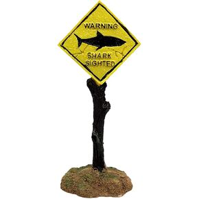 Aquarium Landscape Decoration Shark Warning Signs Fish Tank Decoration Funny Aquarium Signs Landscape Ornaments for Fish Tank