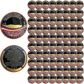 24 PCS Military Veterans Challenge Coin Appreciation Gift Thank You for Your Service