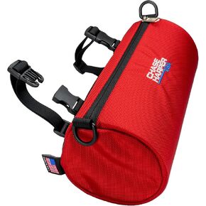 105000 Ruckus Barrel Bag - Highly Durable Industrial Grade Ballistic Nylon Exterior with Strong Thermoplastic Insert Full Length Zippered Opening - Red