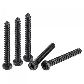uxcell Hex Lag Screws 1/4" x 2" Carbon Steel Phillips Head Half Thread Self-Tapping Bolts for Deck Building or Joining Lumber 10pcs