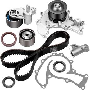 SCITOO Engine Timing Belt Kit Fits for 98-99 for for Acura SLX 98-02 for Honda Passport 98-00 for Isuzu Amigo 02-04 for Isuzu Axiom 98-04 for Isuzu Rodeo 01-02 for Isuzu Rodeo Sport