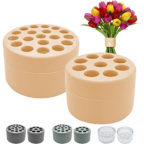 Spiral Ikebana Stem Holder,Flower Arranger Twist Bouquet Holder Reusable Floral Grid for Vasewedding Bouquet Holder (Green)