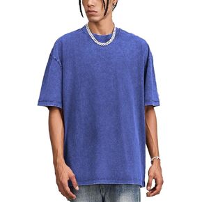 Oversized Cotton T-shirt for Men Women Pack Vintage Tee Casual Summer Short Sleeve Loose Basic Tops