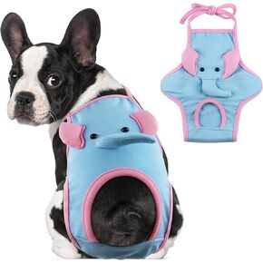 Dog Diaper Suspenders Reusable Dog Period Panties, Washable Pet Sanitary Pantie Escape Proof Dog Underwear Diapers, Dog Diaper Onesie in Heat, Cute Puppy Diaper Jumpsuits for Corgi Bulldog Pitbull
