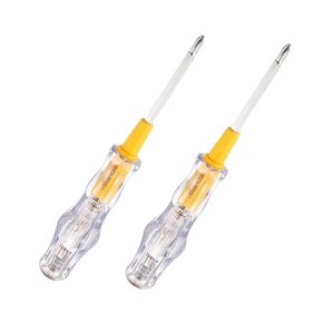 YOKIVE 2 Pcs Voltage Circuit Tester, 3mm Slotted Screwdriver, Great for Office, Art, Home, Daily Use (AC 100-500V)