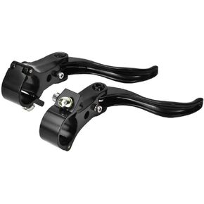 Bike Brake Lever 1pair Lightweight Aluminum Alloy Disc Brake Handles Mountain Bike Cycling Brake Levers 24mm(Black)