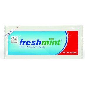Freshmint® 250 Packets of 0.28 oz. Single use Premium Anticavity Fluoride Toothpaste Packet (ADA Accepted)