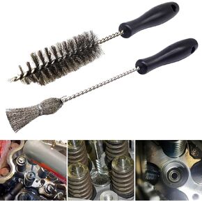 AP0084 Injector Sleeve Cup/Seat/Bore Cleaning Brush Kit Replace Compatible with 1994-2018 Ford Powerstroke 6.0L 6.4L 6.7L 7.3L / Caterpillar 3126 C7 C9 Stainless Steel Replaces AP0085 3252