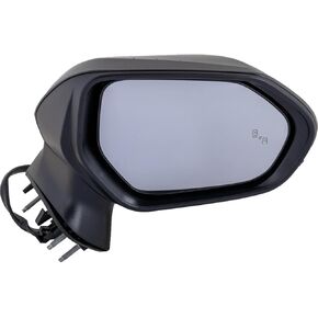 For Toyota Camry 2018 2019 2020 Door Mirror Driver Side | Power | Heated | Manual Folding | Hybrid | w/Signal Lights & Blind Spot Detection | Paint To Match | 87940-06840 | 87945-06330-C0 | TO1320368