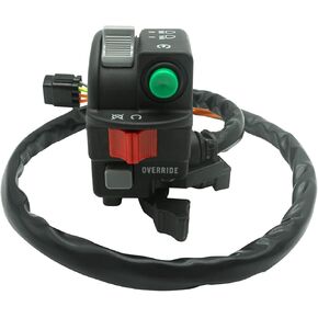 M MATI Left Handlebar Start Kill Stop Headlight Override Switch for Suzuki KingQuad 450 LT-A450 AXi 4x4 LT-A450X 2007-2010 37400-11H00