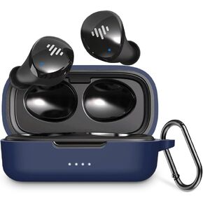 LEFXMOPHY Cover for iLuv TB100 Wireless Earbuds Case, Black Heavy Duty Silicone Protective Skin Sleeve