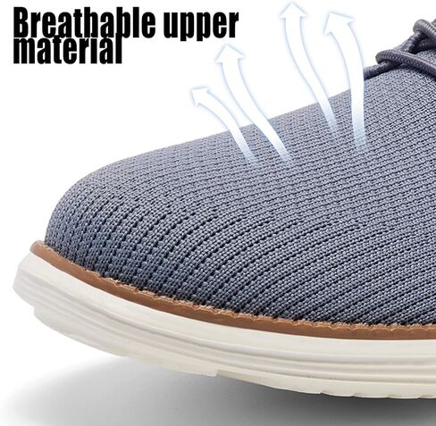 SILENTCARE Mens Mesh Dress Sneakers Fashion Business Casual Shoes for Men Black Oxford Tennis Slip on Walking Shoes Breathable Lightweight Workout Footwear in Saudi Arabia