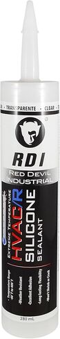 Red Devil 089650 Extreme Temperature HVAC/R Silicone Sealant, Long-Lasting Weather-Resistant Adhesive, 280 ml, Aluminum, 1-Pack in Kuwait