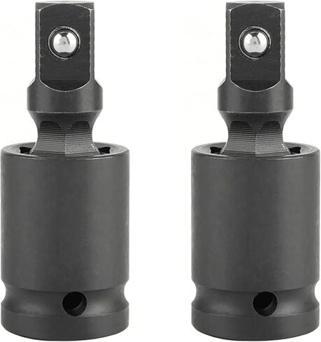 1/2" Universal Joint Swivel Socket Adapter, Black Impact Socket Extension, CR-V Steel in Saudi Arabia