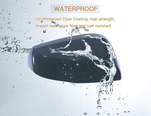 Left Driver Side Mirror Cover Cap Compatible with Toyota Highlander 2020-2023 Shiny Black in Saudi Arabia
