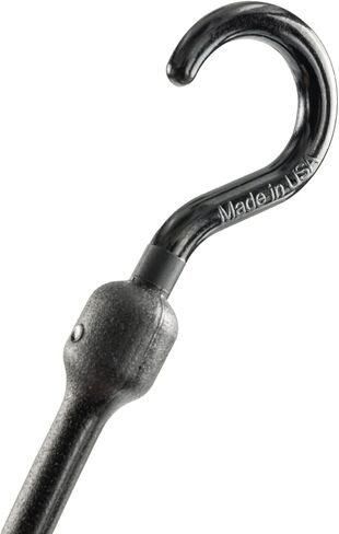 حبل مطاطي مثالي سهل التمدد مع انحناء على شكل حرف U + حلقة، 91.44 سم، أسود، 4 عبوات in Kuwait